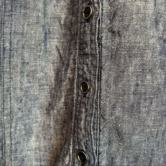 Style & Co 100% linen button  down shirt - Picture 6 of 10